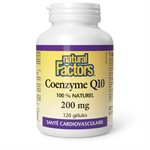 Natural Factors Coenzyme Q10 100% Natural 200 Mg 120 Softgels Natural Factors Coenzyme Q10  100% Natural   200 Mg  120 Softgels