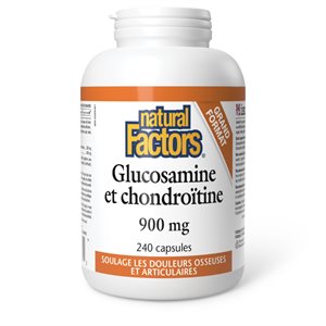 Natural Factors Glucosamine Et Chondroïtine 900 Mg 240 Capsules
