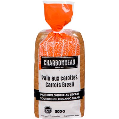 Charbonneau Organic carrot bread 500 g 