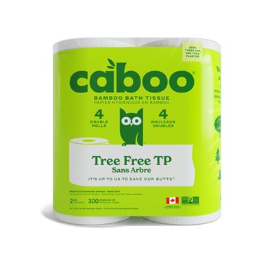 CABOO PAPIER HYGIENIQUE 2 EPAISSEURS 4RLX CABOO PAPIER HYGIENIQUE 2 EPAISSEURS 4RLX
