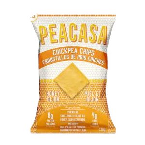 Peacasa Honey Dijon Chickpea Chips 128g