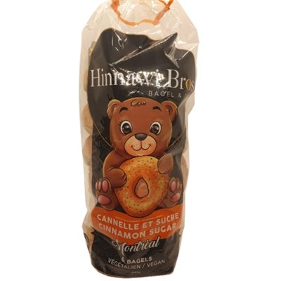 Hinnawi Bros Traditional Vegan Cinnamon Sugar Bagels 6un 640g
