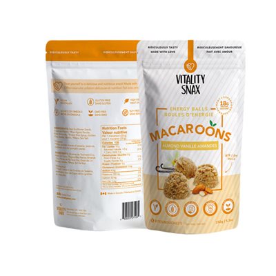 Vitality Snax Boules D'énergie Amande Vanille Noix De Coco Vitality Snax Boules D'énergie Amande Vanille Noix De Coco