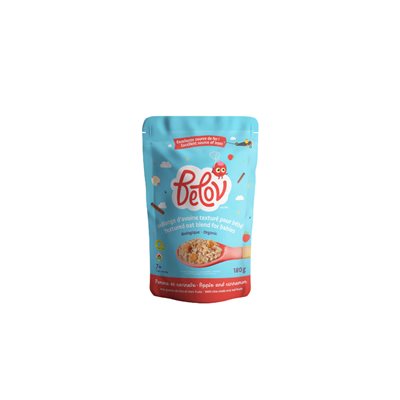Belov Mélange d'avoine texturée à la pomme et à la cannelle biologique 180 g Belov Mélange d'avoine texturée à la pomme et à la cannelle biologique 180 g