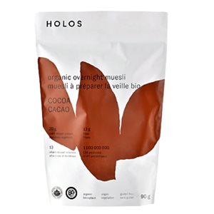 Holos Organic Cocoa Overnight Muesli 90g 