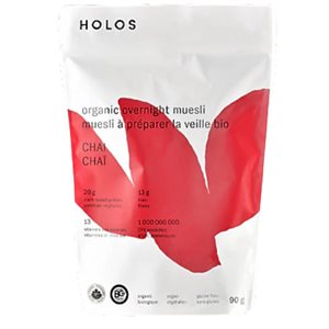 Holos Organic Chai Overnight Muesli 90g 