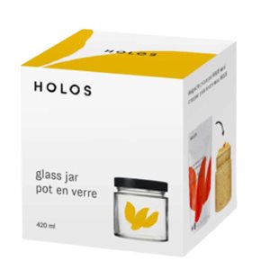 Holos Empty Glass Jar 410ml 