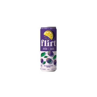 Flirt Drinks Limonade pétillante mûres (canette)355ml Flirt Drinks Limonade pétillante mûres (canette)355ml