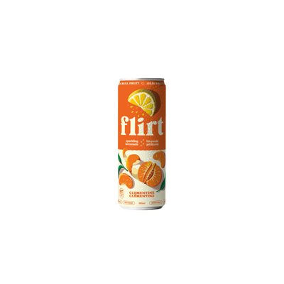 Flirt Drinks Limonade pétillante clémentine (canette)355ml Flirt Drinks Limonade pétillante clémentine (canette)355ml