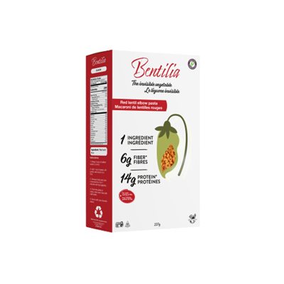 Bentilia Macaroni Lentilles Rouge 227 g Bentilia Macaroni Lentilles Rouge 227 g