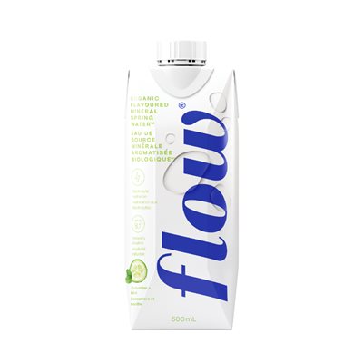 Flow Eau à Saveur de Concombre + Menthe Biologiques 500 ml Flow Eau à Saveur de Concombre + Menthe Biologiques 500 ml