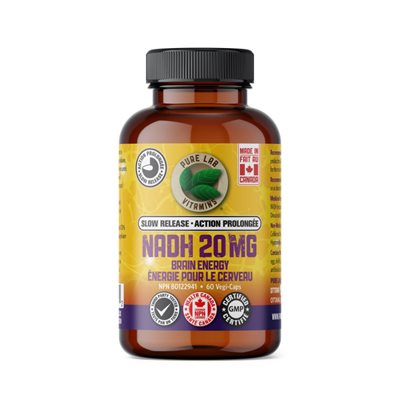 Pure Labs Vitamins Nadh 20Mg - Slow Release 60 Vegi Cap