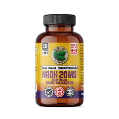 Pure Labs Vitamins Nadh 20Mg - Slow Release 30 Vegi Cap