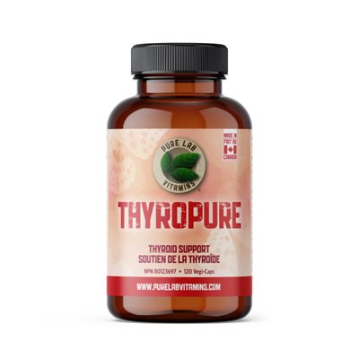 Pure Labs Vitamins Thyropure - Vegan, Herb Free Formula 120 Vegi Cap