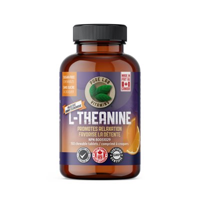 Pure Labs Vitamins L-Theanine 125Mg - Chewables, Sugar Free 150 Tablet