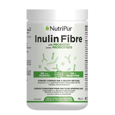 Nutripur INTESFIB poudre de fibres biologiques non aromatisées 180g Nutripur INTESFIB poudre de fibres biologiques non aromatisées 180g