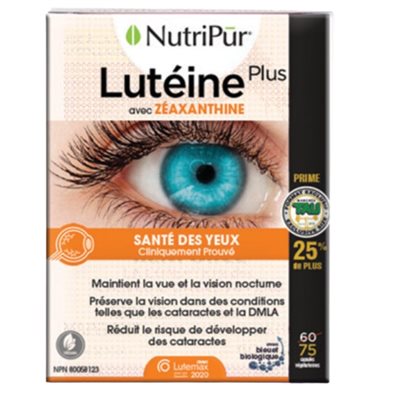 Nutripur Lutein Plus with Zeaxanthin Tau Bonus Format 75un