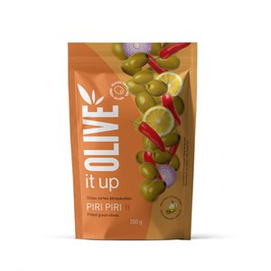 Olive it Up Pitted Green Olives Piri-Piri 200g