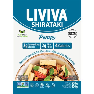 Liviva Penne Shirataki Bio 520g Liviva Penne Shirataki Bio 520g