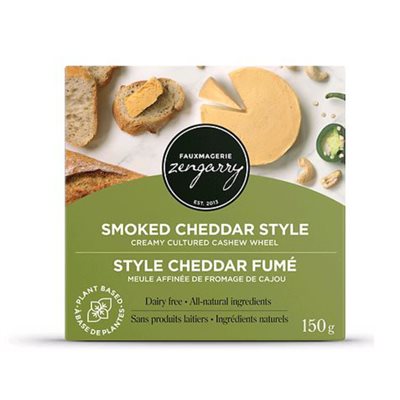 ZENGARRY Fromage De Cajou Cru Style Cheddar Fumé (150g) ZENGARRY Fromage De Cajou Cru Style Cheddar Fumé (150g)