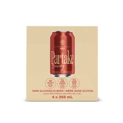 Partake Bière Rouge Sans Alcool 4X355Ml Partake Bière Rouge Sans Alcool 4X355Ml