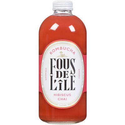 Fous De L'il Kombucha biologique--Chai Hibiscus Fous De L'il Kombucha biologique--Chai Hibiscus