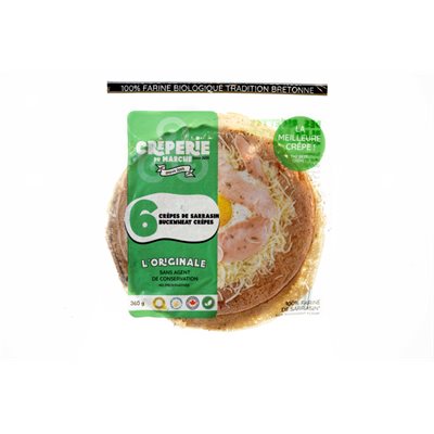 Crêperie du Marché 6 organic buckwheat crêpes (360g)