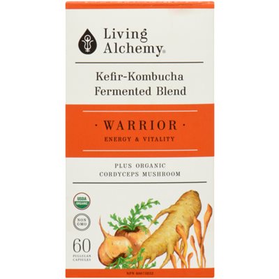 Living Alchemy Mélange Fermenté de Kéfir et de Kombucha Guerrier 60 Capsules de Pullulan Living Alchemy Mélange Fermenté de Kéfir et de Kombucha Guerrier 60 Capsules de Pullulan