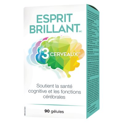 3 Brains Esprit brillant 90 gélules 3 Brains Esprit brillant 90 gélules