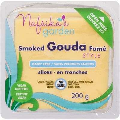 Nafsika's Garden Gouda Fumé Style en Tranches 200 g Nafsika's Garden Gouda Fumé Style en Tranches 200 g