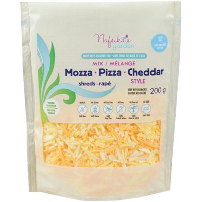 Nafsika's Garden Mélange Style Pizza Cheddar Rapé 200 g Nafsika's Garden Mélange Style Pizza Cheddar Rapé 200 g