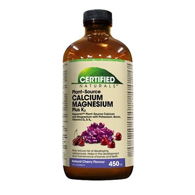Certified Naturals Calcium, magnésium + k2-Cerise Certified Naturals Calcium, magnésium + k2-Cerise