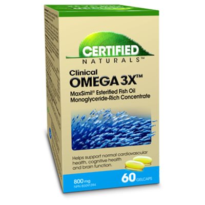 Certified Naturals OMEGA 3X 60UN Certified Naturals OMEGA 3X 60UN