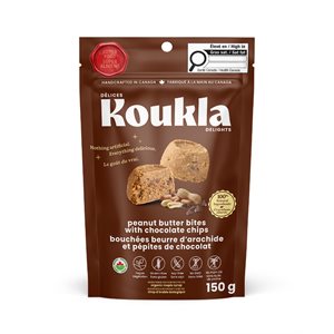 Koukla Delights Peanut Butter Bites with Chocolate Chips 150 g 