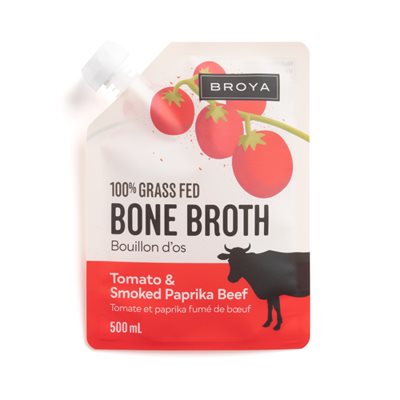 BROYA Bouillon d'os de bœuf, tomate et paprika 500ML BROYA Bouillon d'os de bœuf, tomate et paprika 500ML
