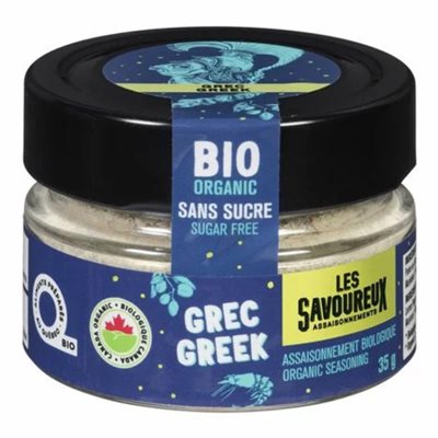 Les Savoureux Assaisonnement Biologique Grec 35 g Les Savoureux Assaisonnement Biologique Grec 35 g