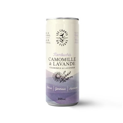 Les Chants du Fleuve Kombucha Chamomile & Lavender 355ml Les Chants du Fleuve Kombucha Chamomile & Lavender 355ml
