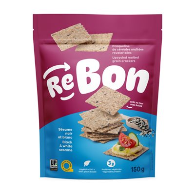 Rebon Craquelins Sésame noir et Blanc Rebon Craquelins Sésame noir et Blanc