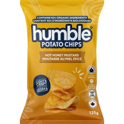Humble Potato Croustilles bio Moutarde Au Miel épicée Humble Potato Croustilles bio Moutarde Au Miel épicée