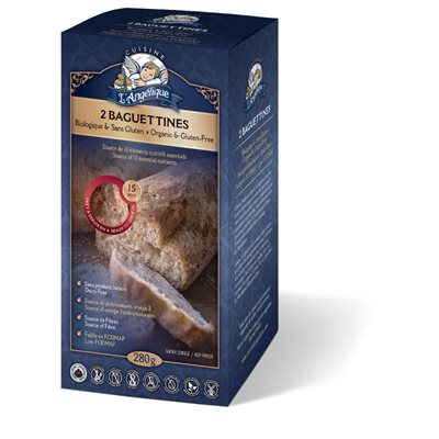 Cuisine L'Angélique Pain Baguettines Bio 280g Cuisine L'Angélique Pain Baguettines Bio 280g