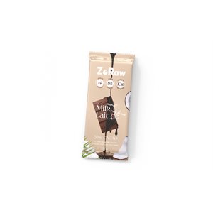 ZORAW BARRE DE CHOCOLAT À LA NOIX DE COCO 55% DE CACAO VÉGÉTALIEN 52GR