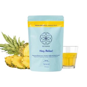 Niyama Bisglycinate de magnésium, Inositol, Poudre de relaxation Gaba - Ananas frais