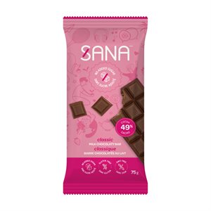 Sana Barre Chocolatée Au Lait Classique 75g