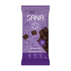 Sana Barre Chocolatée Noir Classique 75g
