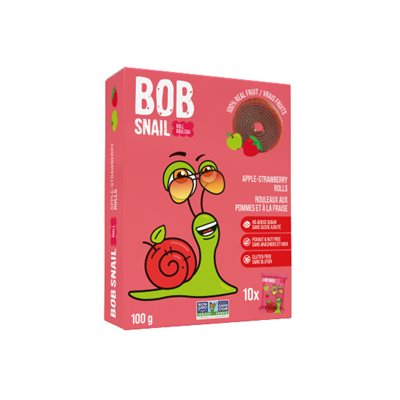 Bob Snail Rouleaux de fruits Pomme-Fraise Bob Snail Rouleaux de fruits Pomme-Fraise