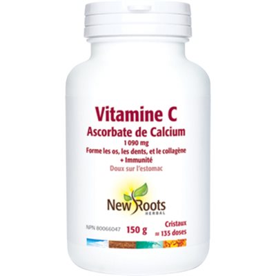 New Roots Vitamine C Ascorbate de Calcium 150g New Roots Vitamine C Ascorbate de Calcium 150g
