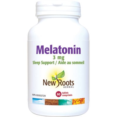 New Roots Mélatonine 3 mg 60tab New Roots Mélatonine 3 mg 60tab