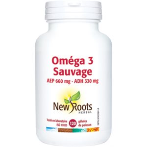 New Roots Oméga 3 Sauvage AEP 660mg ADH 330 mg 120gel