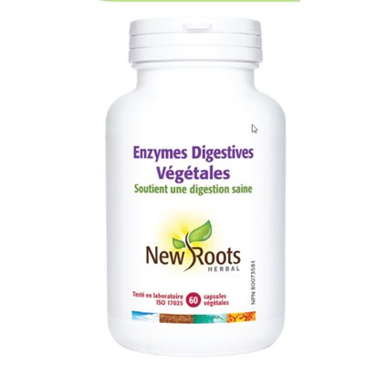 New Roots Enzymes Digestives Végétales 60 Capsules New Roots Enzymes Digestives Végétales 60 Capsules