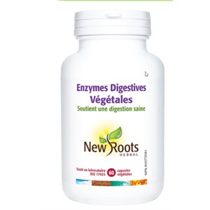 New Roots Plant Based Digestive Enzymes 60Capsules